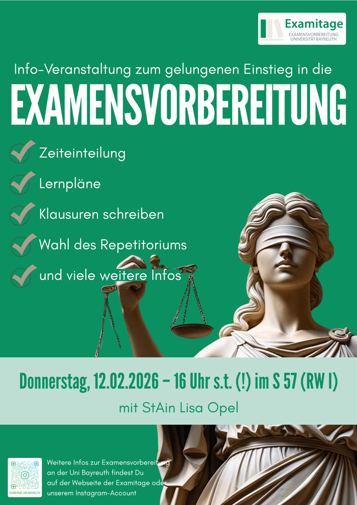 Flyer mit Informationen zur Infoveranstaltung
